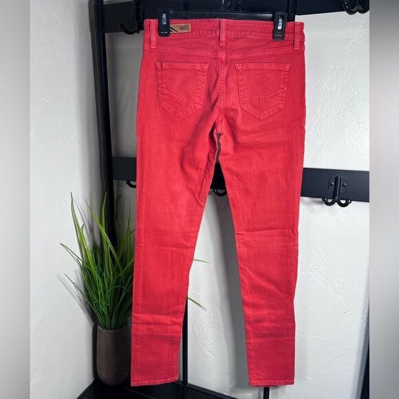 Vans Women's Bold Red Skinny Jeans Size 9 - Picture 8 of 16